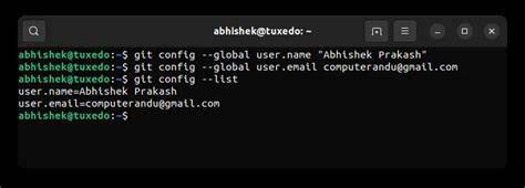 Check User Name Git