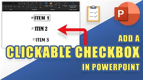 checkbox in powerpoint mac