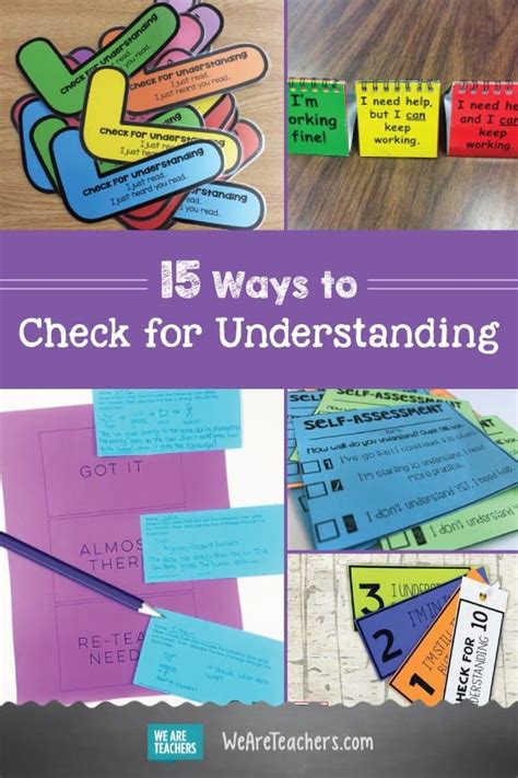 Checking For Understanding Strategies