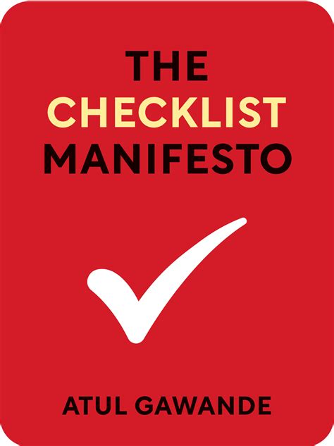 Checklist Manifesto