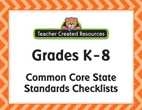 Checklists Standards Teacher Created Resources Common Core Checklist First Grade - Common Core Checklist First Grade
