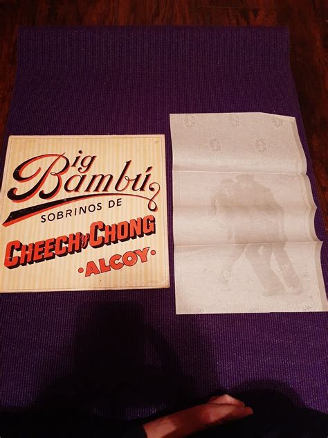 cheech and chong big bambu rolling paper for sale eBay