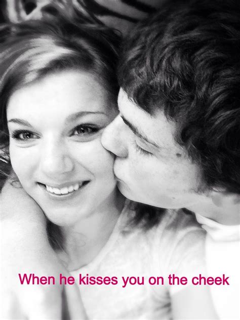 cheek to cheek kiss