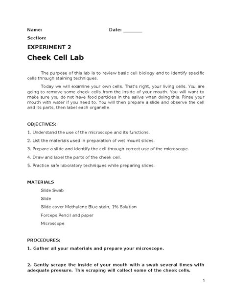 Download Cheek Cell Lab Answers 