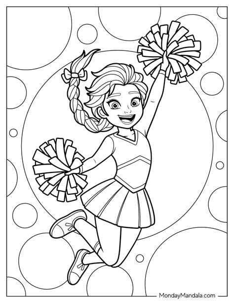 cheer coloring pages