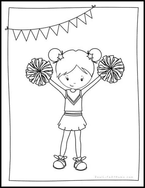 Cheerleader Printables Cheerleading Worksheets For Preschool And Printable Cheerleader Coloring Pages - Printable Cheerleader Coloring Pages