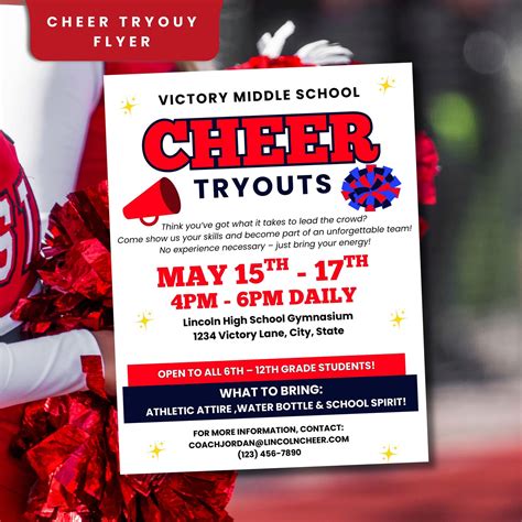 Cheerleading Tryout Flyer