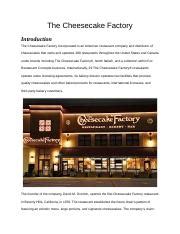 Read Cheesecake Factory Server Training Guide 