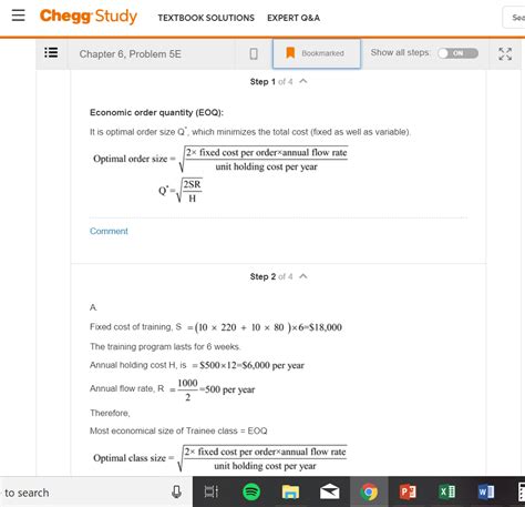 Read Chegg Textbook Solutions Job 