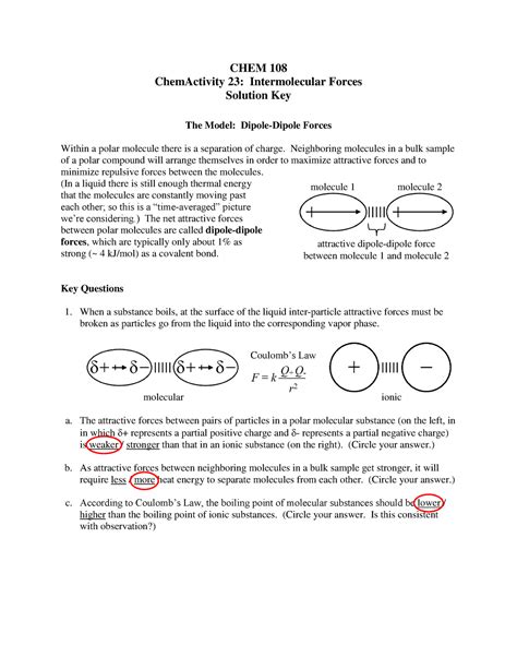 Full Download Chemactivity 23 The Dipole Moment Answers Acloudore 