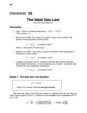 Read Chemactivity 33 The Ideal Gas Law 