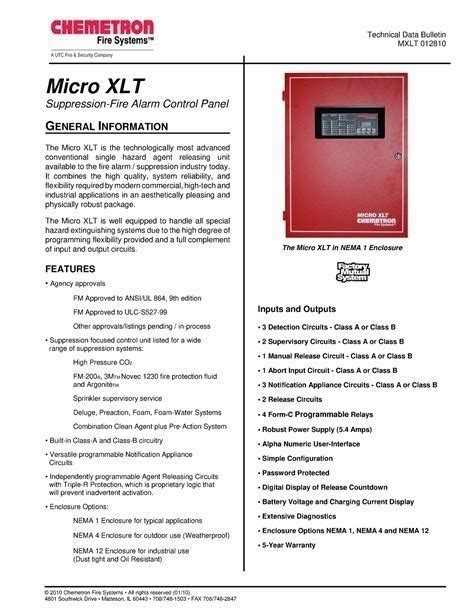 Download Chemetron Micro Xlt Release Panel Manual 