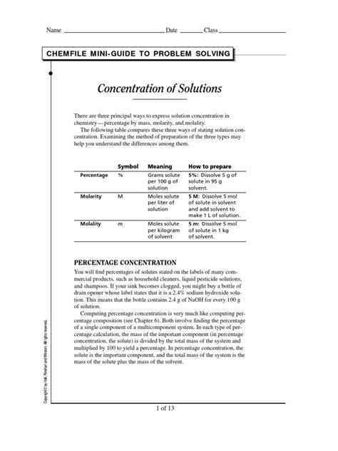 Download Chemfile Mini Guide To Problem Solving 