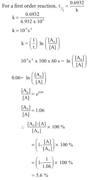 chemical kinetics problems and solutions