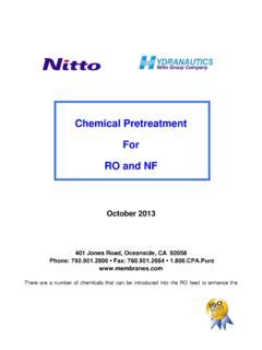 Full Download Chemical Pretreatment For Ro And Nf Hydranautics 