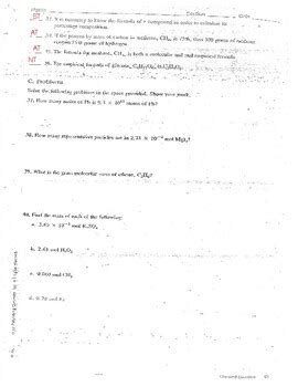 Read Chemical Quantities Answers Key Chapter Test 