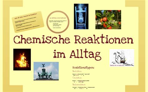 chemische reaktion im alltag