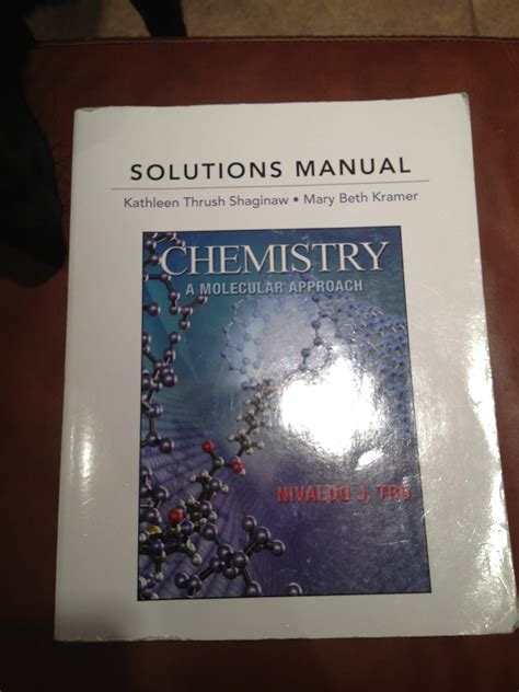 Chemistry A Molecular Approach Solution Manual