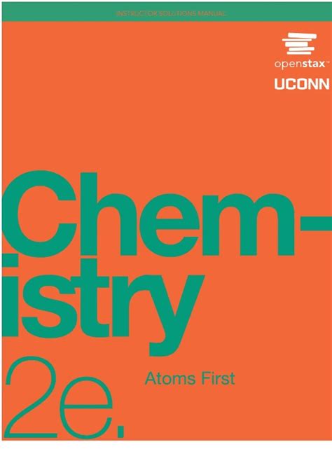 chemistry atoms first instructor solutions manual