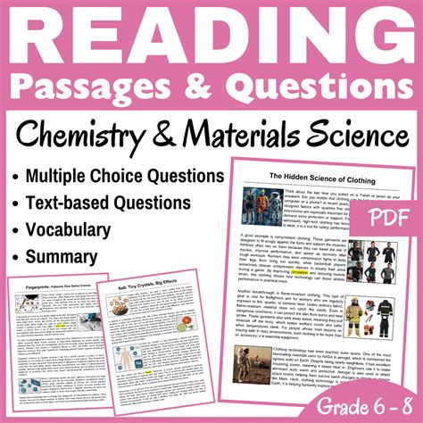 chemistry comprehension passages
