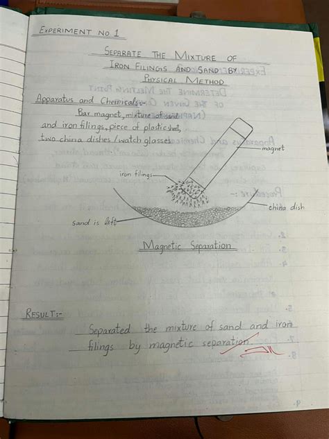 Chemistry Experiment 1 Class 9 Laboratory Manual