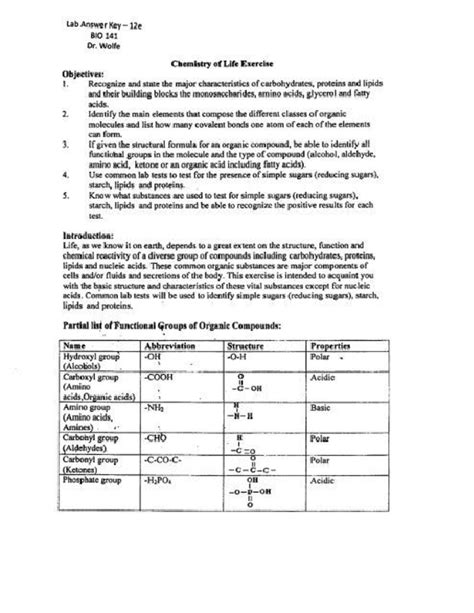 chemistry lab  answers