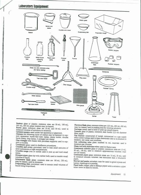 Chemistry Lab Equipment Worksheet Chemistry Lab Worksheet - Chemistry Lab Worksheet