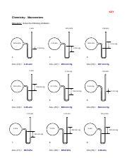 Chemistry Manometers Worksheet Answer Key With Work Form Chemistry Manometers Worksheet Answers - Chemistry Manometers Worksheet Answers