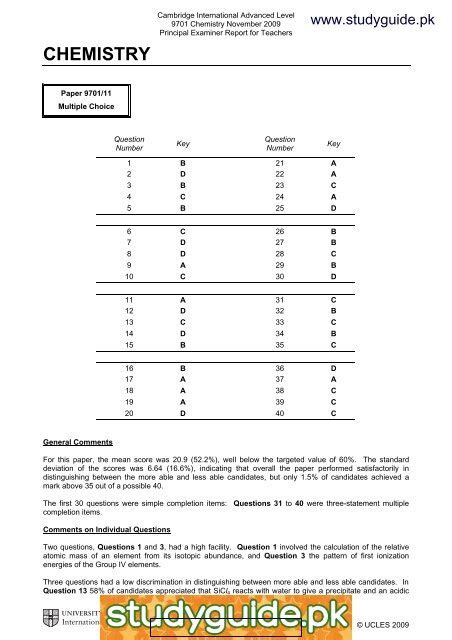 chemistry p22 help!! XtremePapers