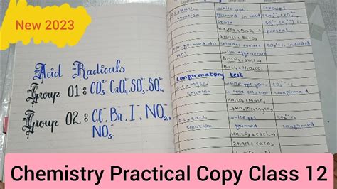 Chemistry Practical Copy