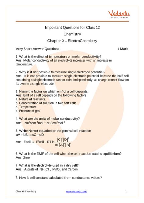 chemistry questions and solutions