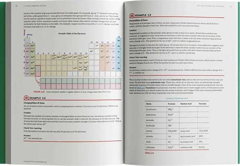Chemistry Reference Table Workbook Answer Key
