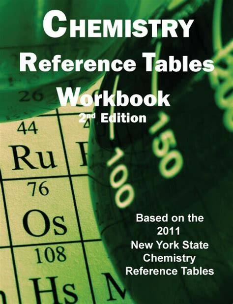 chemistry reference tables workbook answer key