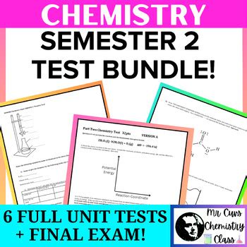 chemistry semester 2 test