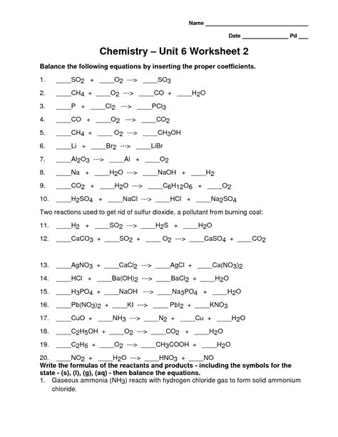 Chemistry Unit 1 Worksheet 5   Pdf Unit 1 Packet Chandler Unified School District - Chemistry Unit 1 Worksheet 5