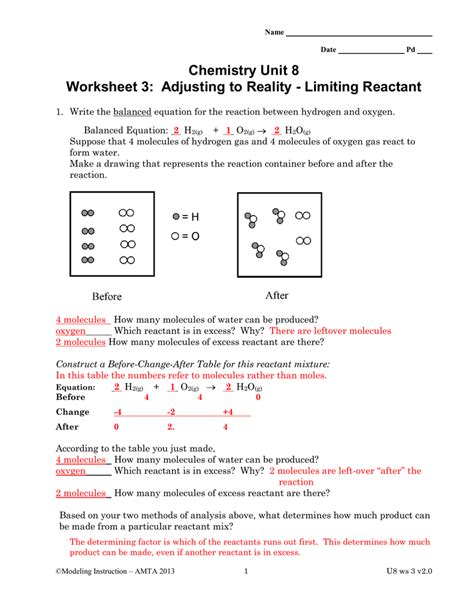 Chemistry Unit 8 Worksheet 3 Adjusting To Reality Chemistry Unit 8 Worksheet 2 - Chemistry Unit 8 Worksheet 2