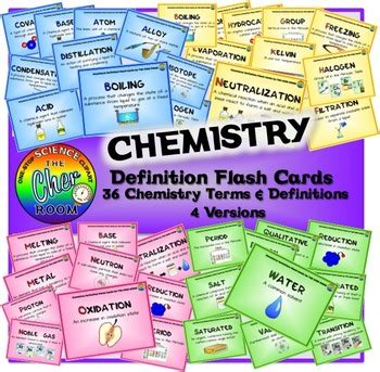 Chemistry Vocabulary Flash Cards Amp Worksheets Teachers Pay Chemistry Vocabulary Worksheet - Chemistry Vocabulary Worksheet