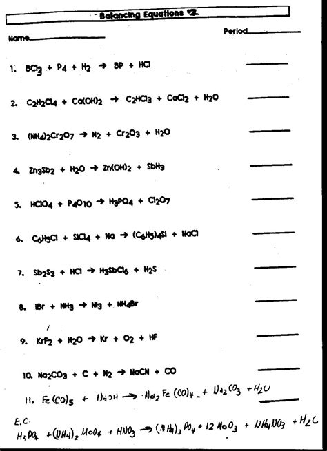 Chemistry Word Equations Worksheet Answers Worksheet Resume Chemistry Word Equations Worksheet Answers - Chemistry Word Equations Worksheet Answers