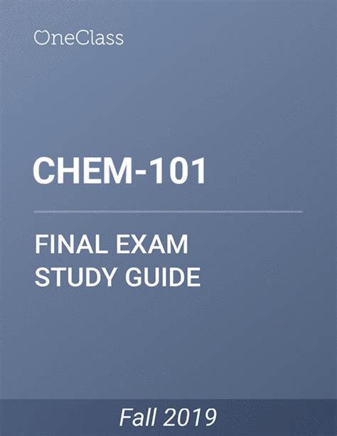 Read Chemistry 101 Study Guides 