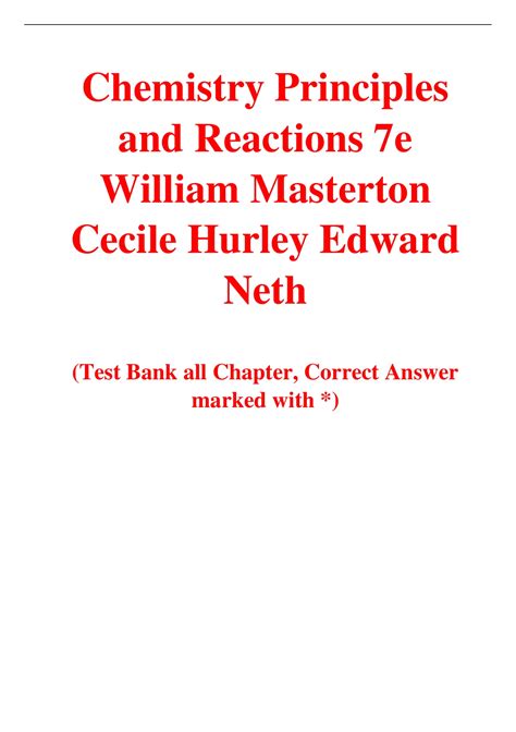 Download Chemistry 7Th Masterton Hurley Solution 