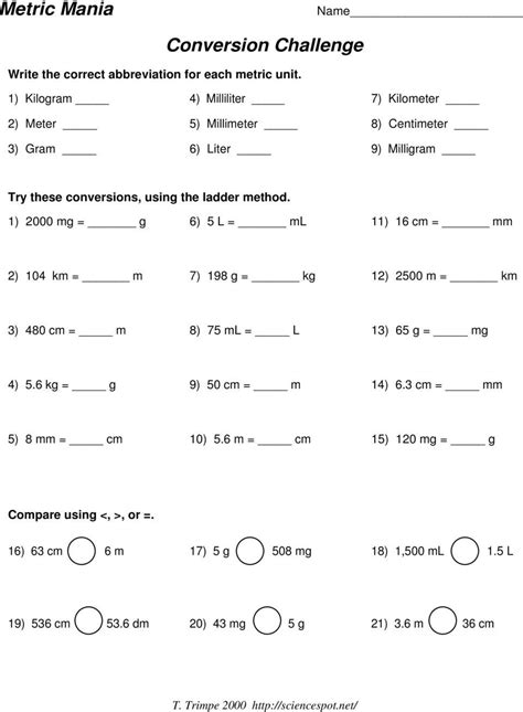 Read Chemistry Conversion Practice Problems With Answers 