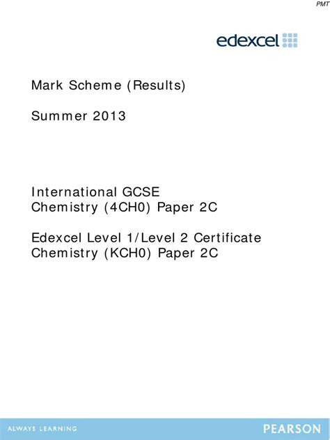 Download Chemistry Edexcel Igcse June 2013 Paper 2 