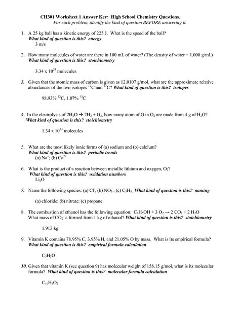 Full Download Chemistry If8766 Answer And Work 