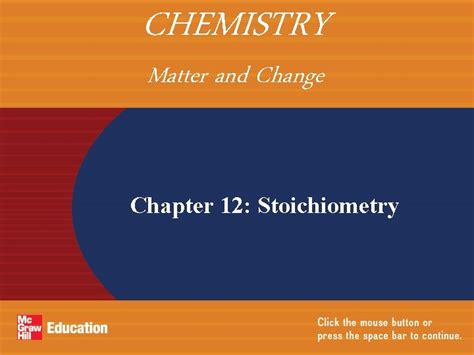Full Download Chemistry Matter And Change Chapter 12 Stoichiometry Textbook 
