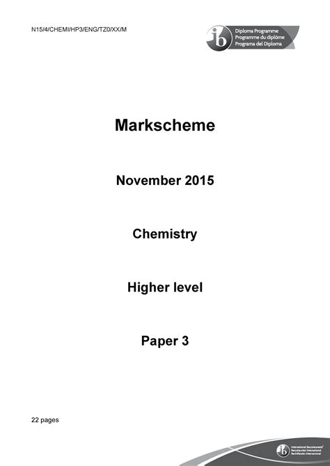 Full Download Chemistry Nov 2011 Paper 3 Tz0 Ms 