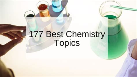 Read Online Chemistry Paper Topic Ideas 