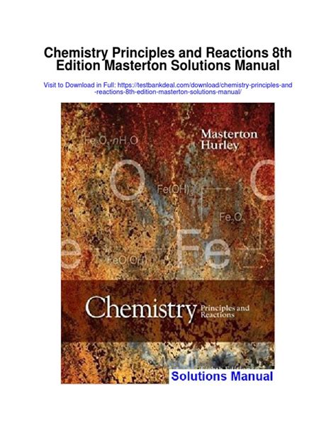 Read Chemistry Principles And Reactions Solution Manual 