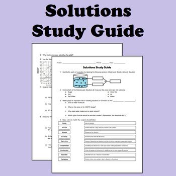 Read Online Chemistry Solutions Study Guide Answers 