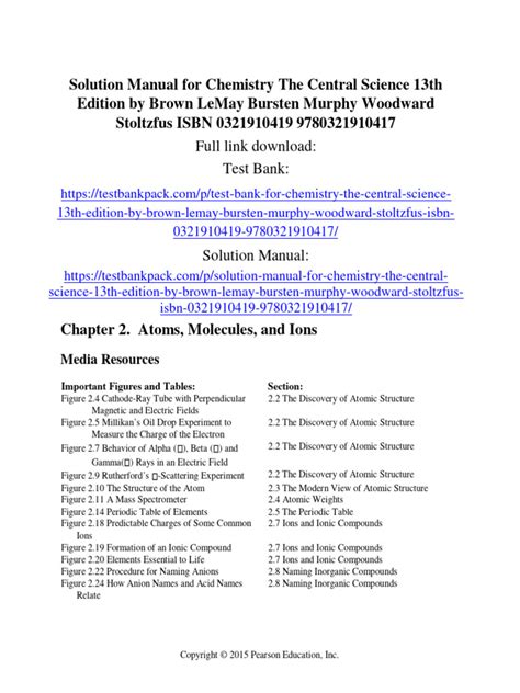 Read Chemistry The Central Science Solution Manual 