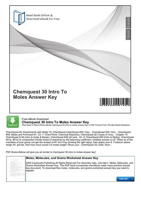 chemquest skills practice 48 answer key